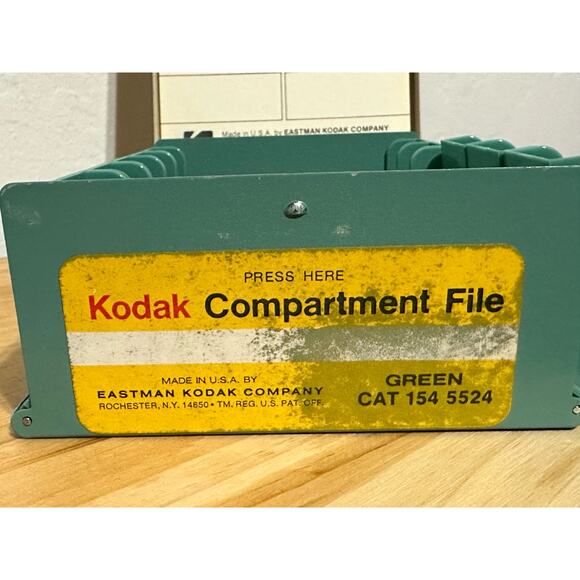Vintage Kodak Slide Compartment File No.330 Turquois Blue hold 240 slides 2x2 - Picture 1 of 6